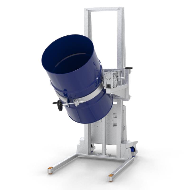 Alfa 12V GF-F Inox - Stoccatore con girafusti frontale per svuotamento fusti