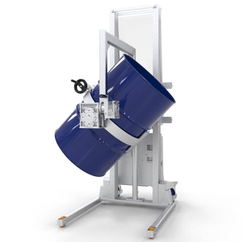 Alfa 12V GF-L Inox - Stoccatore con girafusti laterale per svuotamento fusti