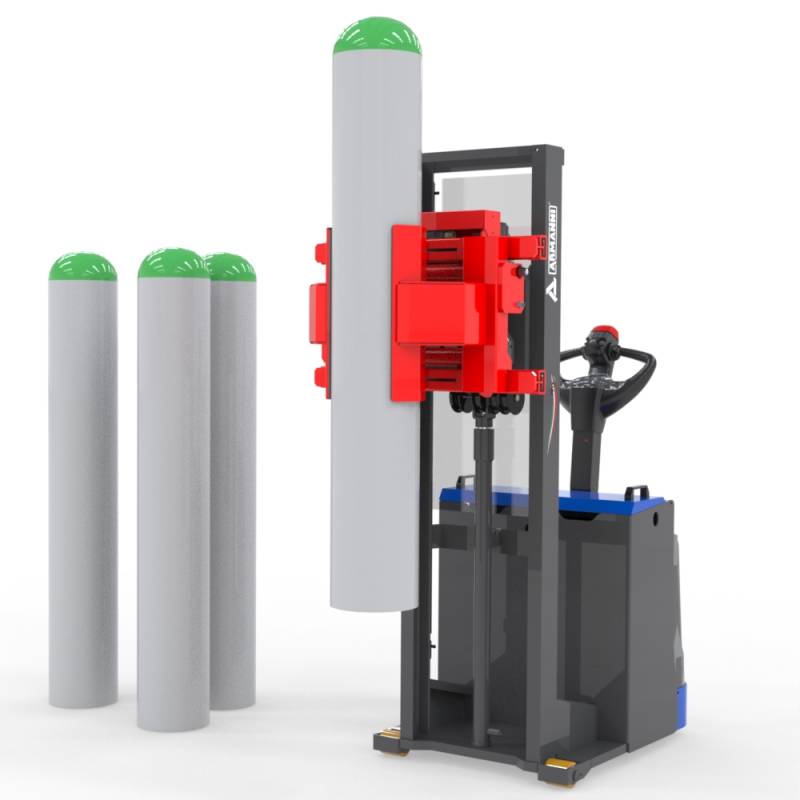 CP Light PRL - Speciale - Stoccatore con pinza per rotazione laterale di bombole