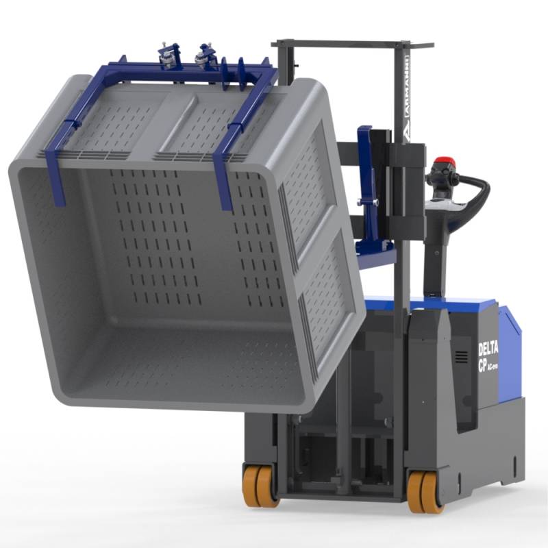 Carrelli con attrezzatura ribalta cassoni Delta CP RCF