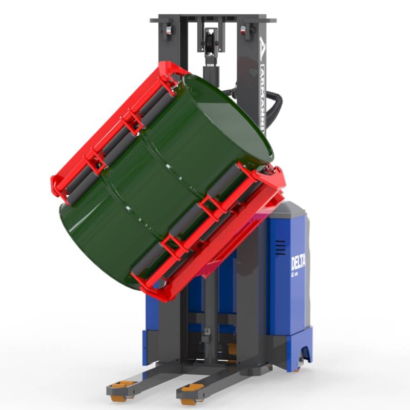 Carrelli con pinza laterale per svuotamento fusti Delta E PRL-F