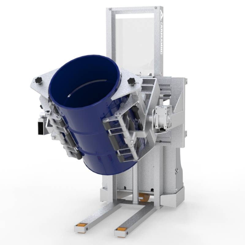 Speedy PRF-F Inox - Stoccatore con pinza per svuotamento frontale di fusti