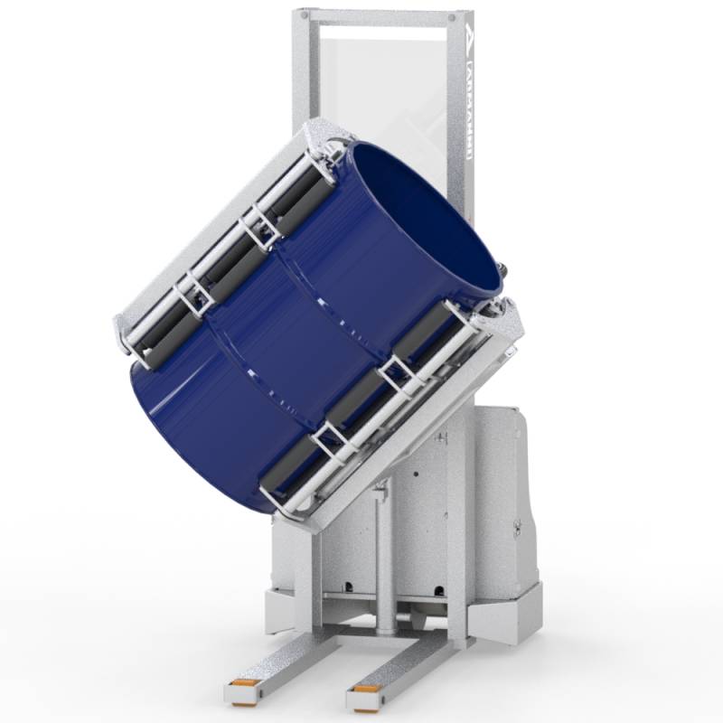 Speedy PRL-F Inox - Stoccatore con pinza per svuotamento laterale di fusti